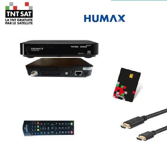 Récepteur Satellite TNTSAT HD Humax TN8000HD +Carte TNTSAT+ HDMI - ASTRA